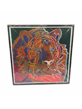 1989 Andy Warhol’s Siberian Tiger Endangered Species Series Framed Offset Print